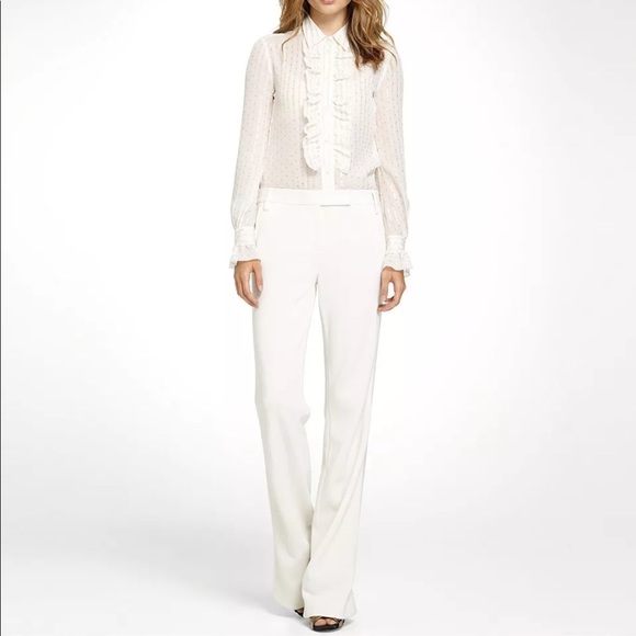 white linen pantsuits